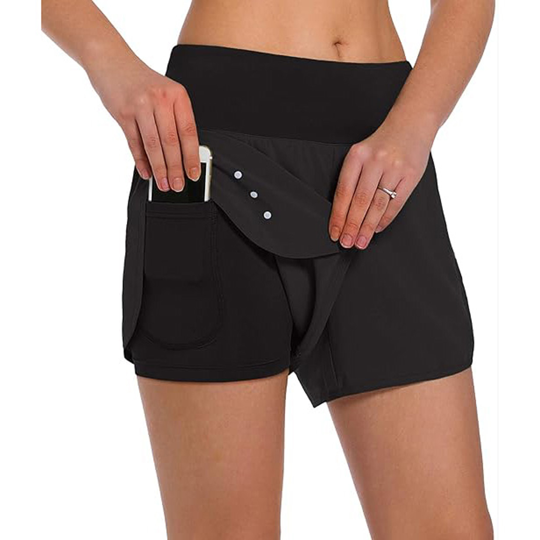 Women's 2 in 1 Running Shorts 21