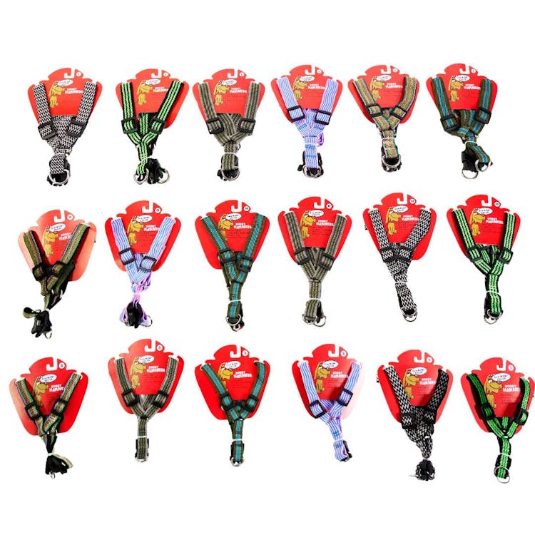Dog Harnesses - S M L Assorted Designs 2