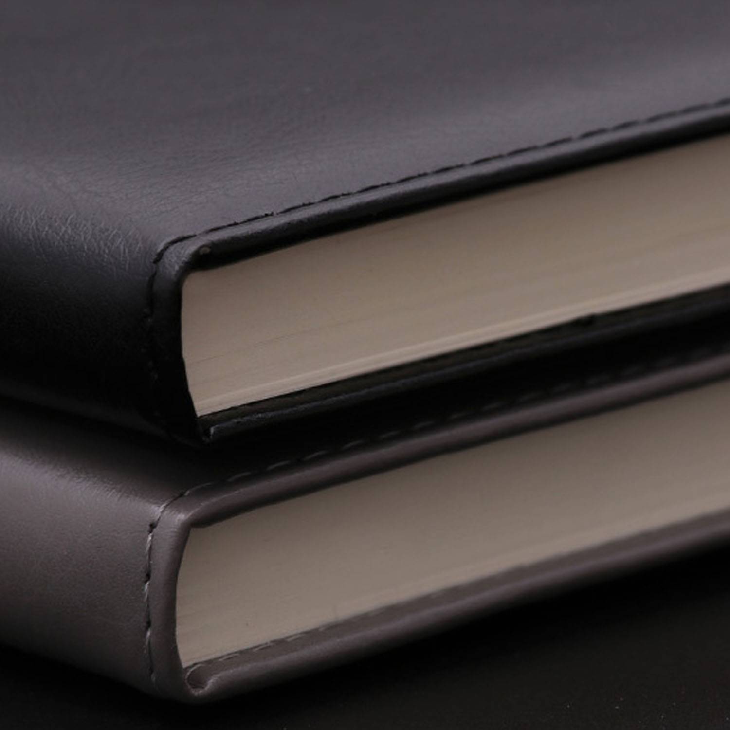 PU Leather Hardcover Refillable 6 Rings Office Notebook 5
