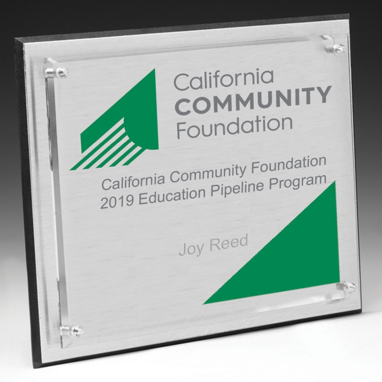 Brushed Aluminum 4 Color Process Plaque (8"x10"x1") 6