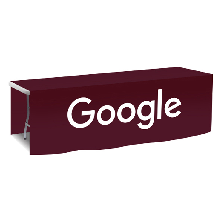 96 in. x 88 in. PolyKnit Table Drop (One Color Logo) 21
