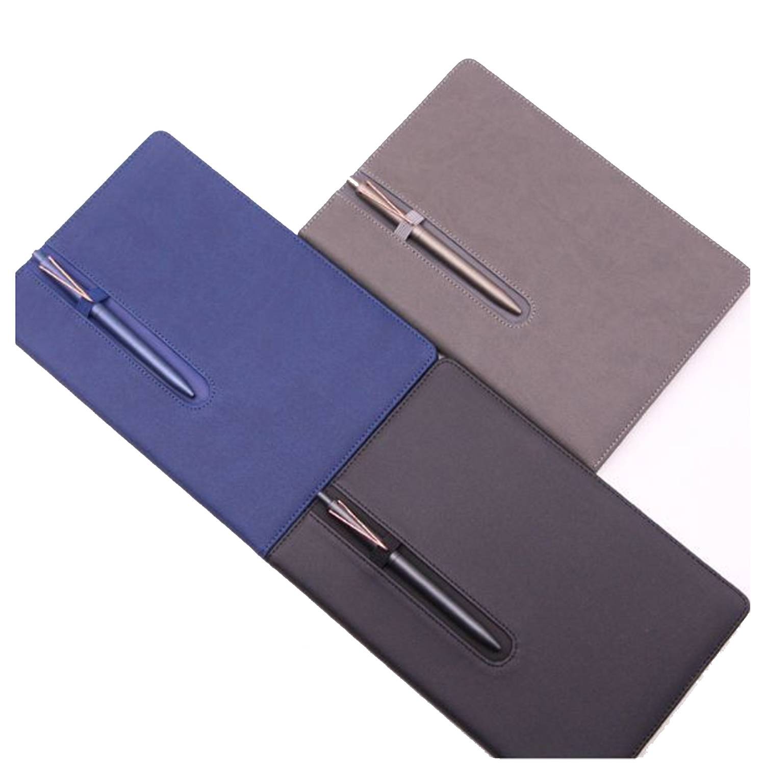 B5 Simple PU Notebook with Pen Slot for Office Use 4