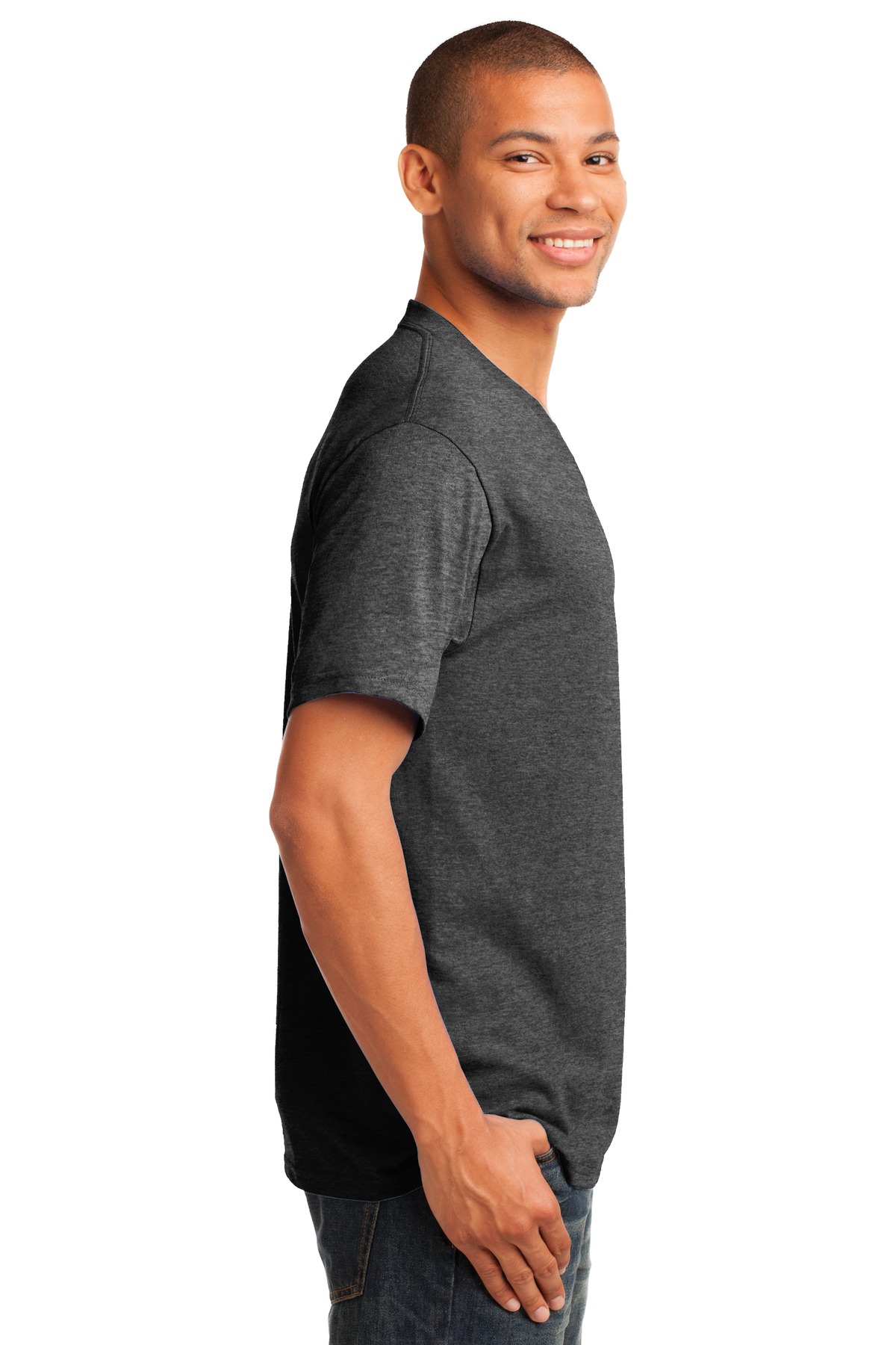Port & Co Core Cotton V-Neck Tee. PC54V 46