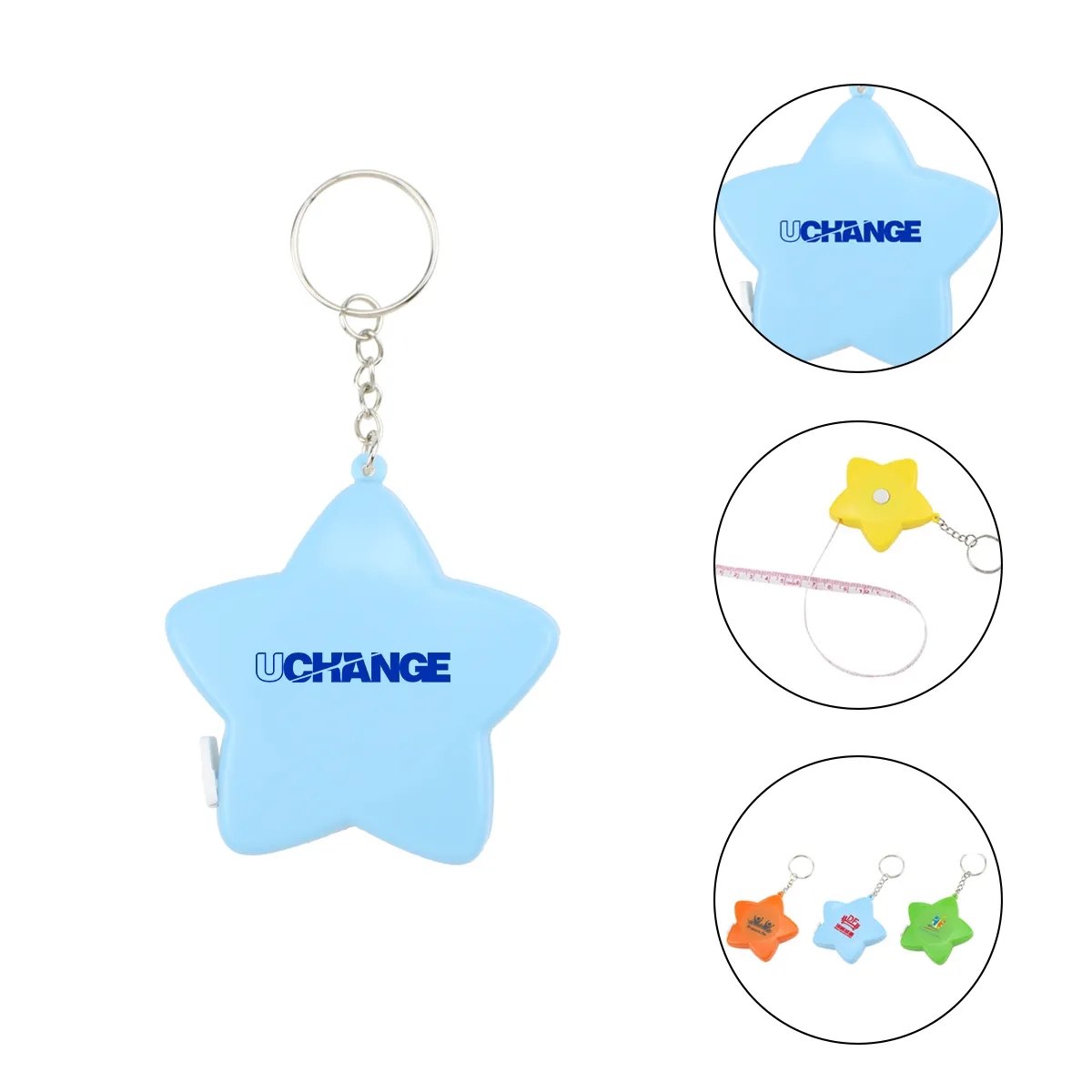 Star Tape Measure Keychain 60 Inch Retractable 4