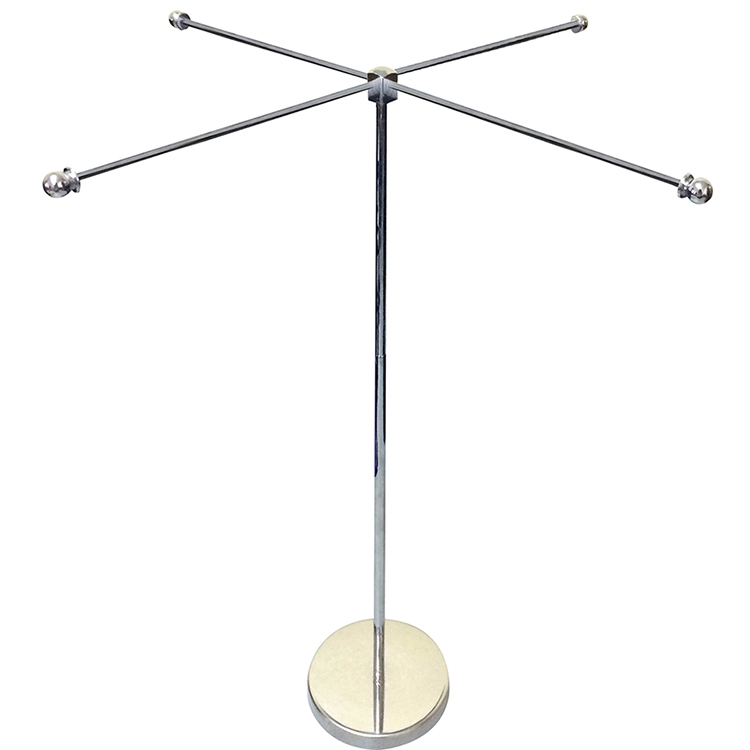 11-19.7" Metal Telescopic Flagpole with Four Single Reverse Banners 2