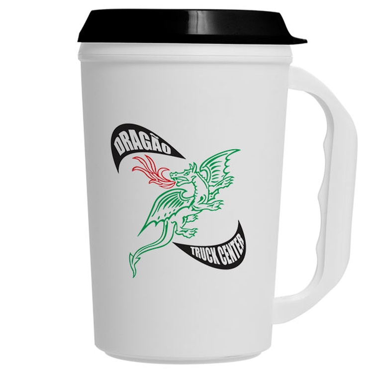 22 Oz. Insulated Travel Mug w/ Drink Thru Lid