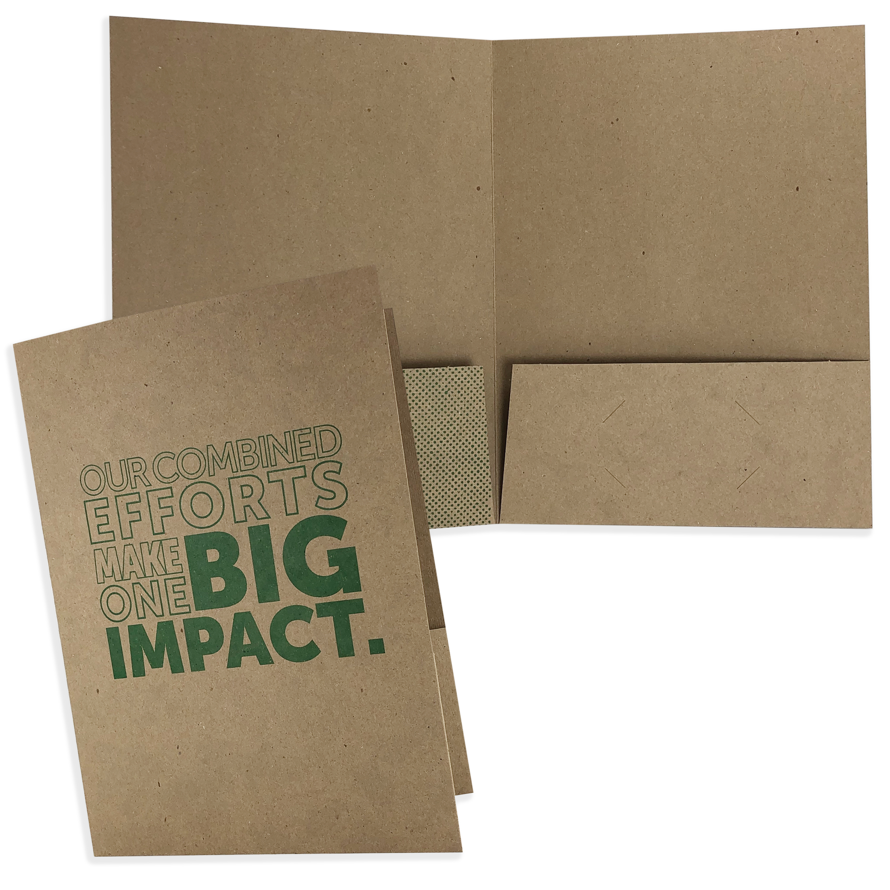 Recycled Quick Ship Pocket Folder Printed One Color 4