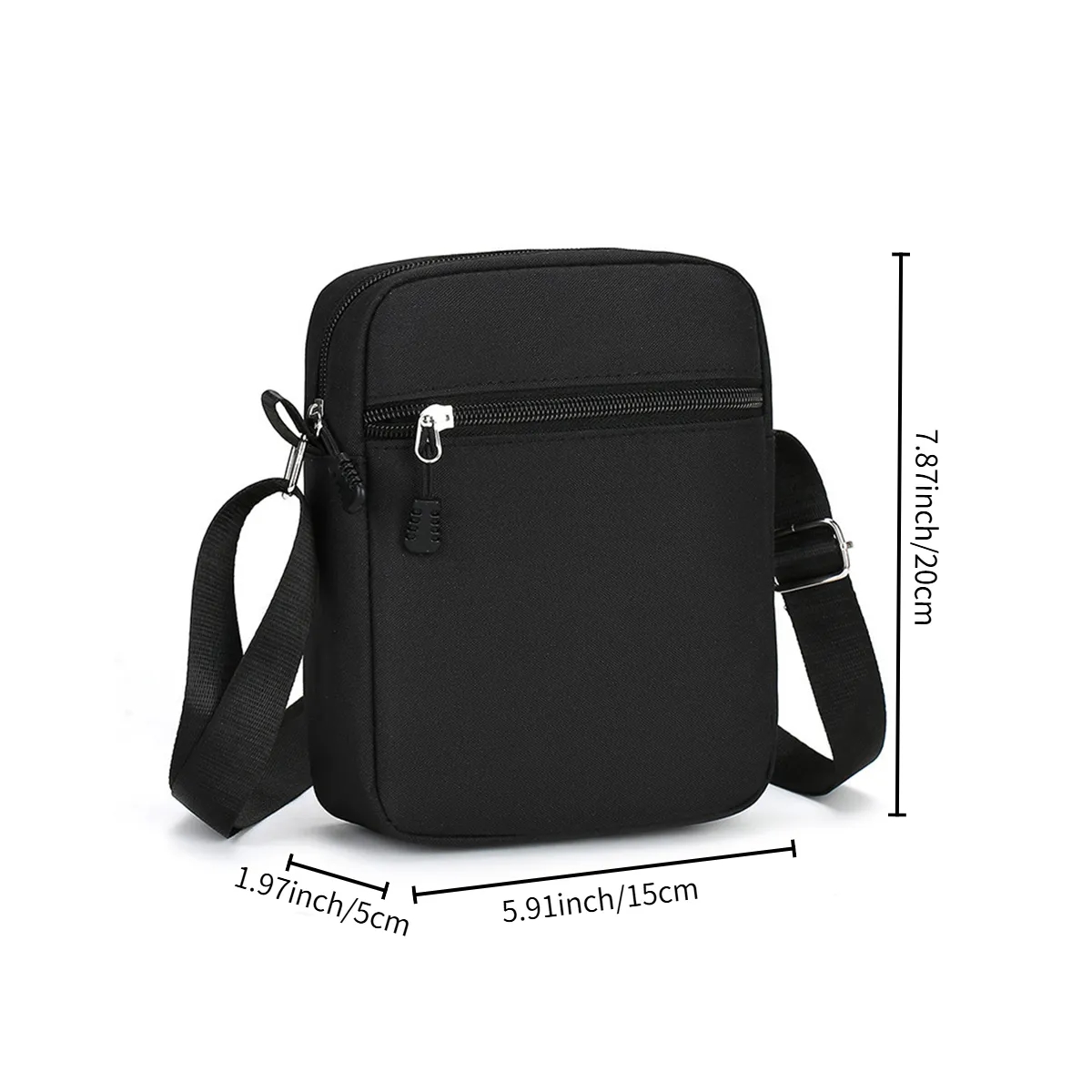 Durable Oxford Shoulder Sling Bag With Adjustable Strap 7