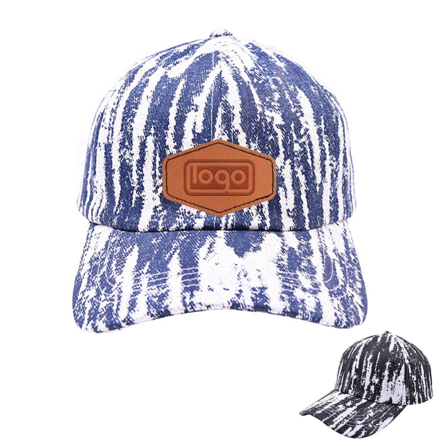 Tie Dye Printed Baseball Cap 1