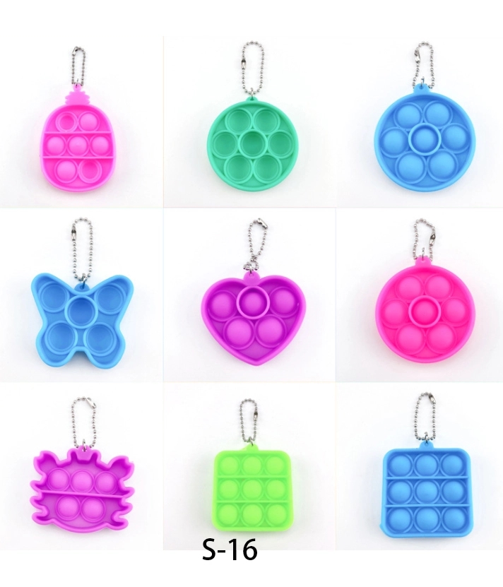 Stress Relief Fidget Silicone Flipping keychain 7