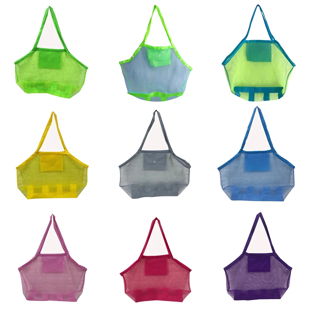 Portable Foldable Mesh Beach Tote Bag 3