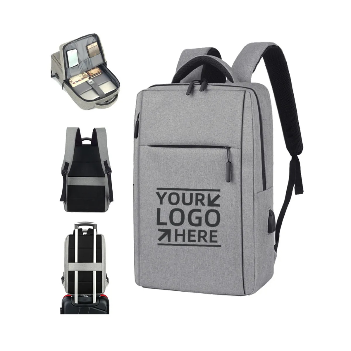 Laptop Backpack 15.6 Inch with USB Charging Port 2