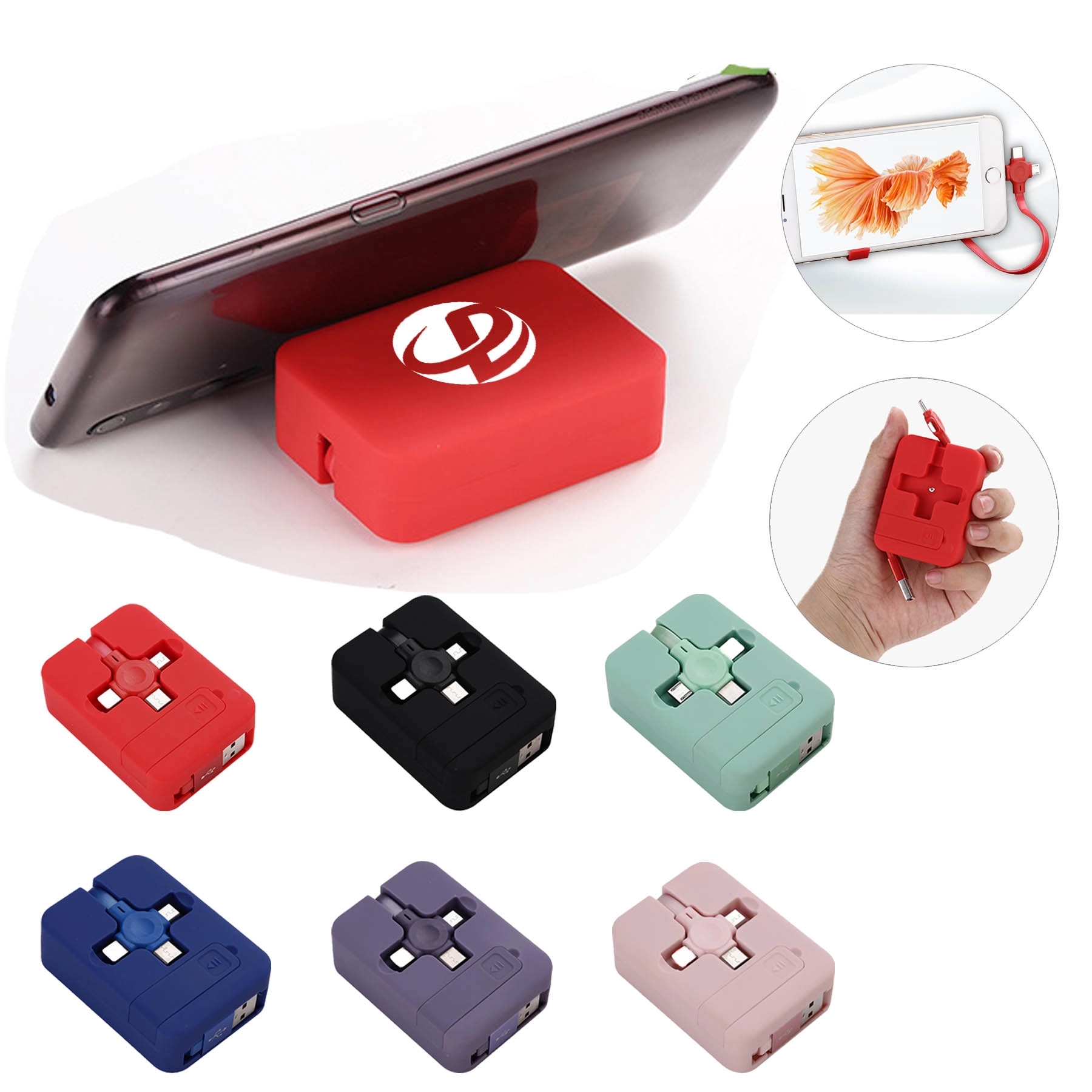 Multi 3 in 1 Retractable USB Charging Cable 1