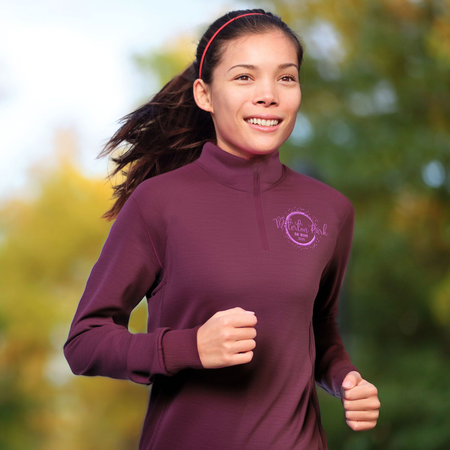 ADULT 1/4 ZIP FLEECE PULLOVER - EMBROIDERED 14