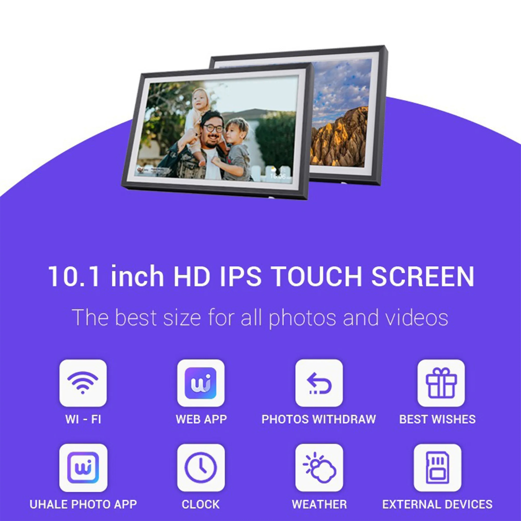 10.1-Inch Digital Photo Frame 32G 2