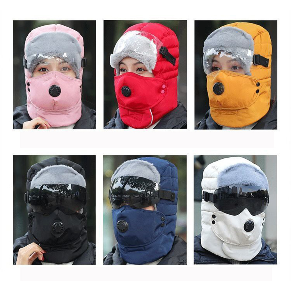 Cycling windproof thickened warm cotton hat 4