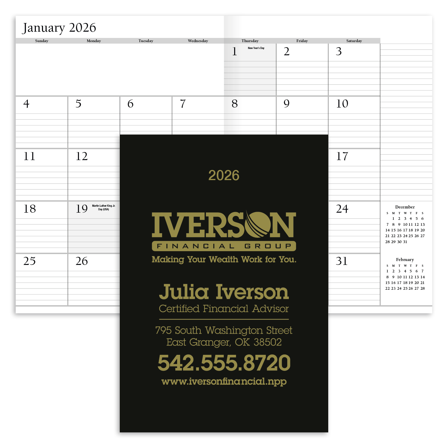 HotLine® Products Leatherette Planner 23