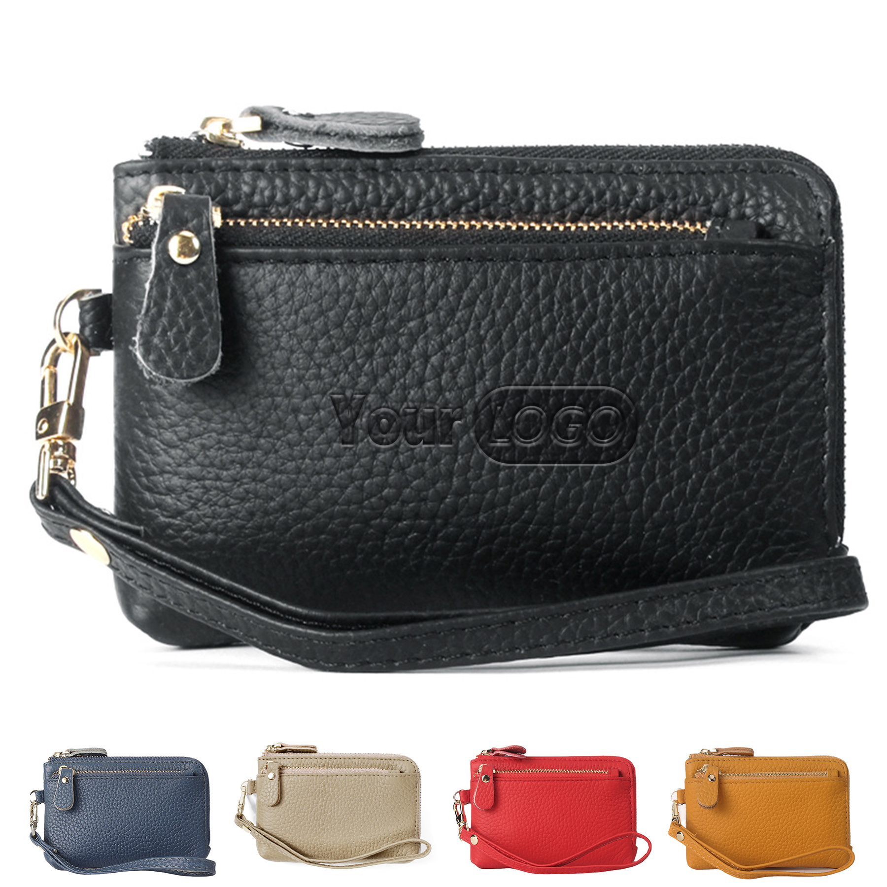 Genuine Leather Simple multi-card coin purse 3
