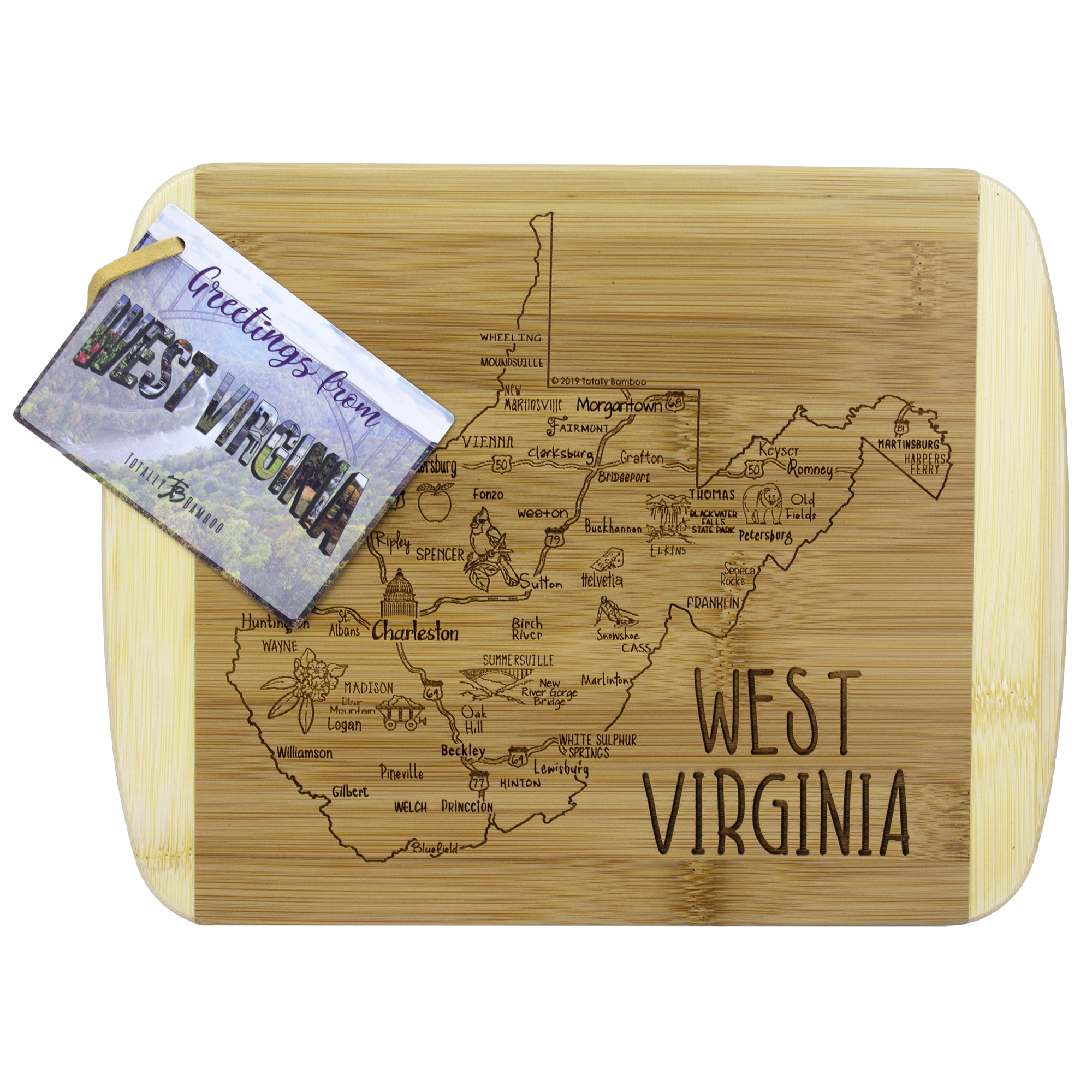 A Slice of Life West Virginia Serving & Cutting Board 6