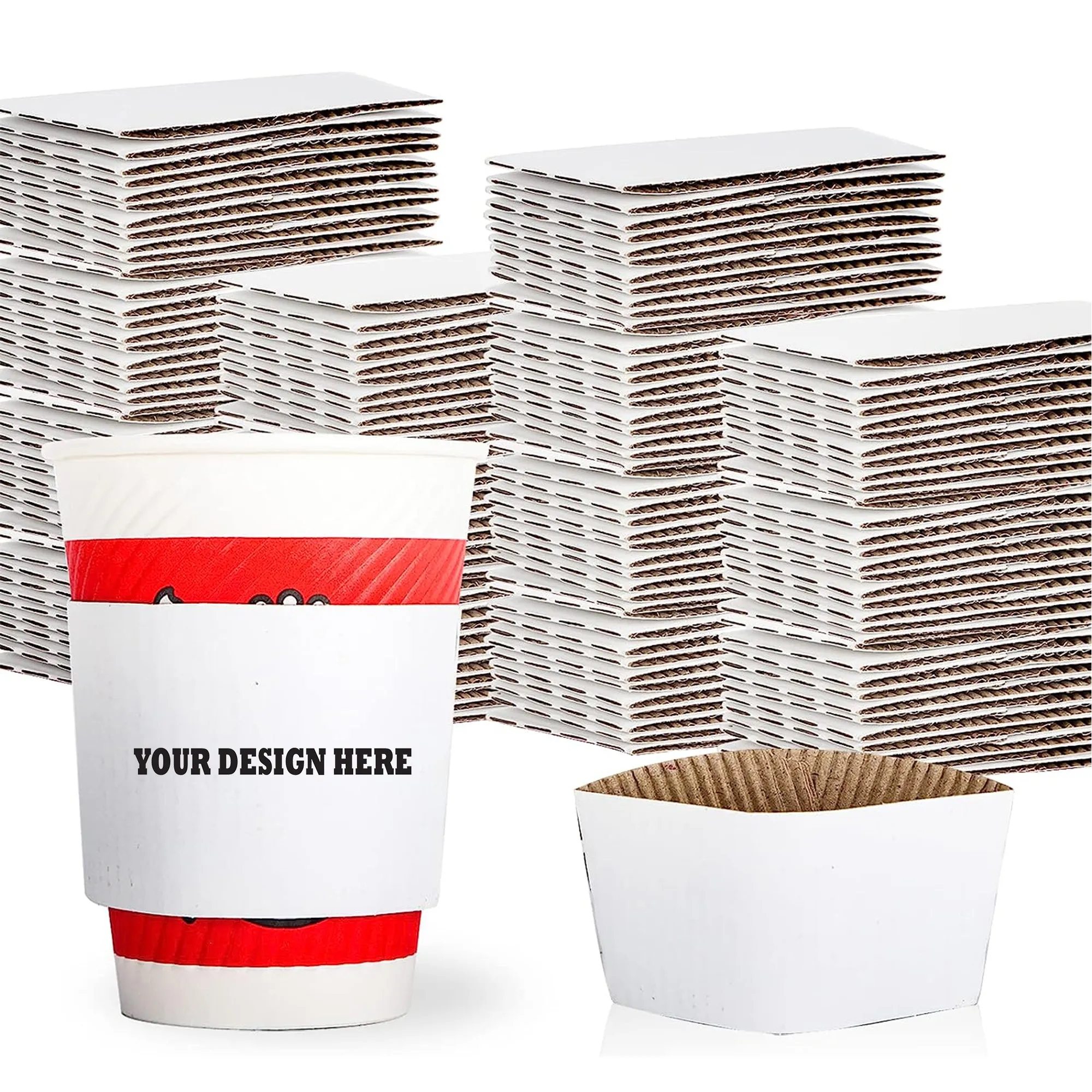Full Color Corrugated Paper Cup Sleeves 2