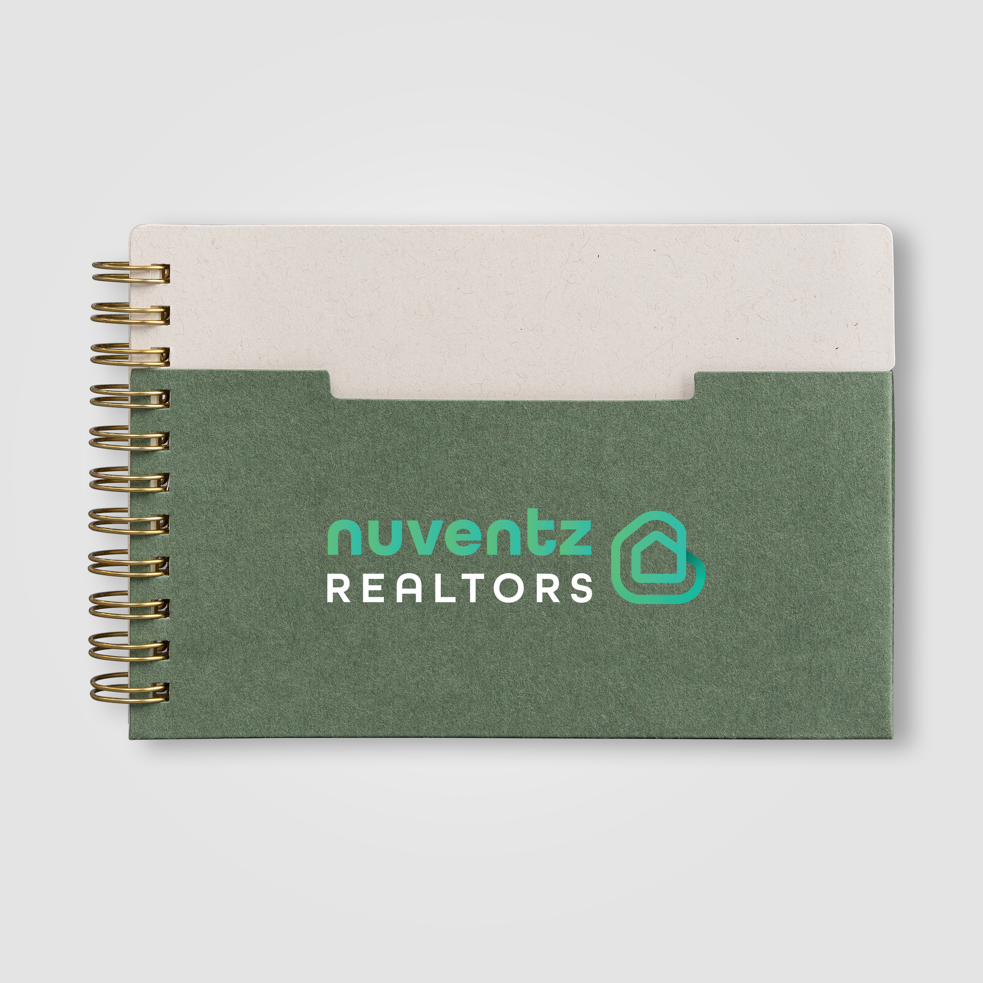 Lino FSC Paper Spiral Binding Horizontal Pocket Notebook - A6 21