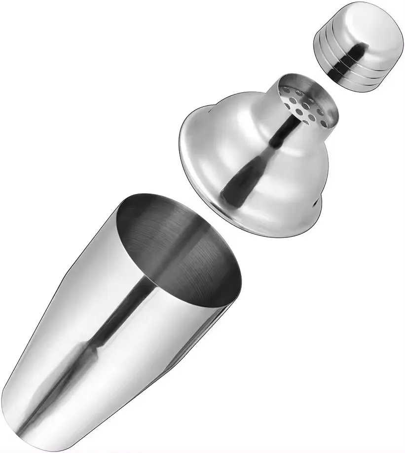 5 Pcs Bartender Kit Stainless Steel Cocktail Shaker 6