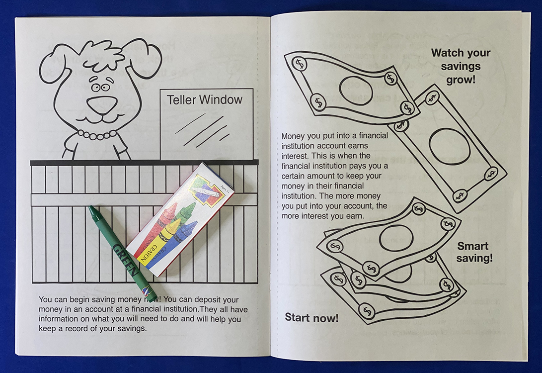 COLORING SET - Be Smart, Save Money Coloring Book Fun Pack 1