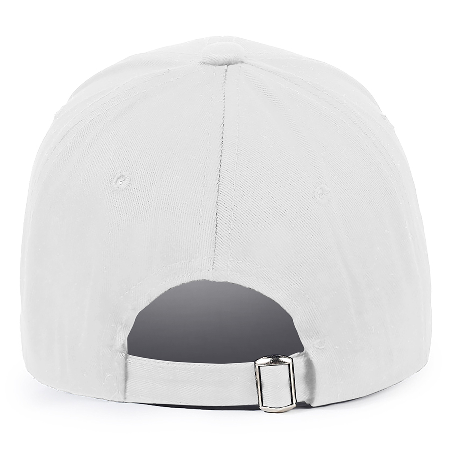 Stock Solid Color Cotton 6-Panel Baseball Cap w/ D-Ring 6