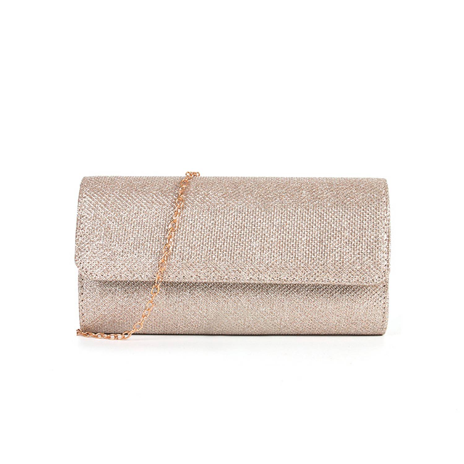 Women's Glitter Clutch Purse with Chain for Wedding & Party 9