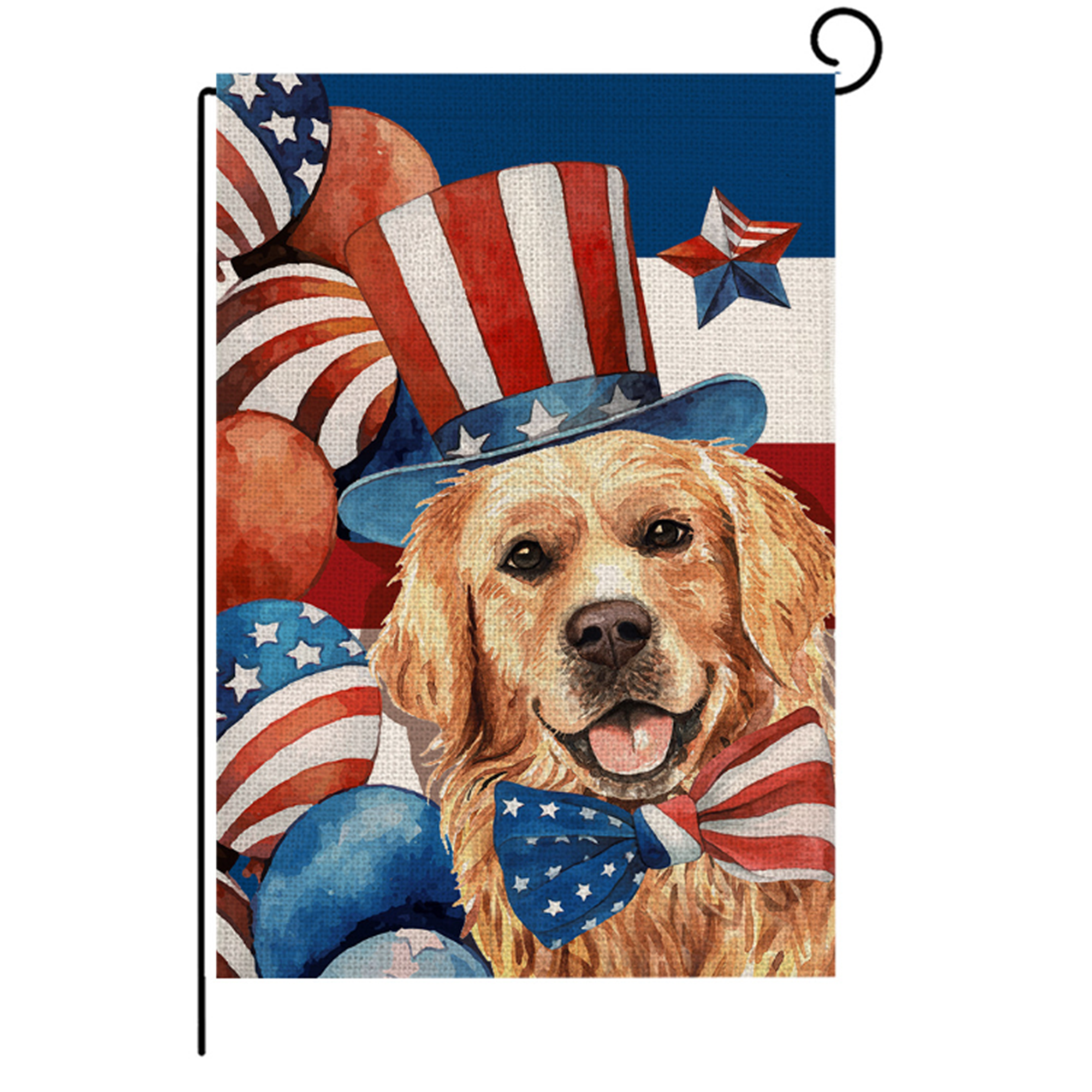 Printed Linen Polyester Decorative Flag 6