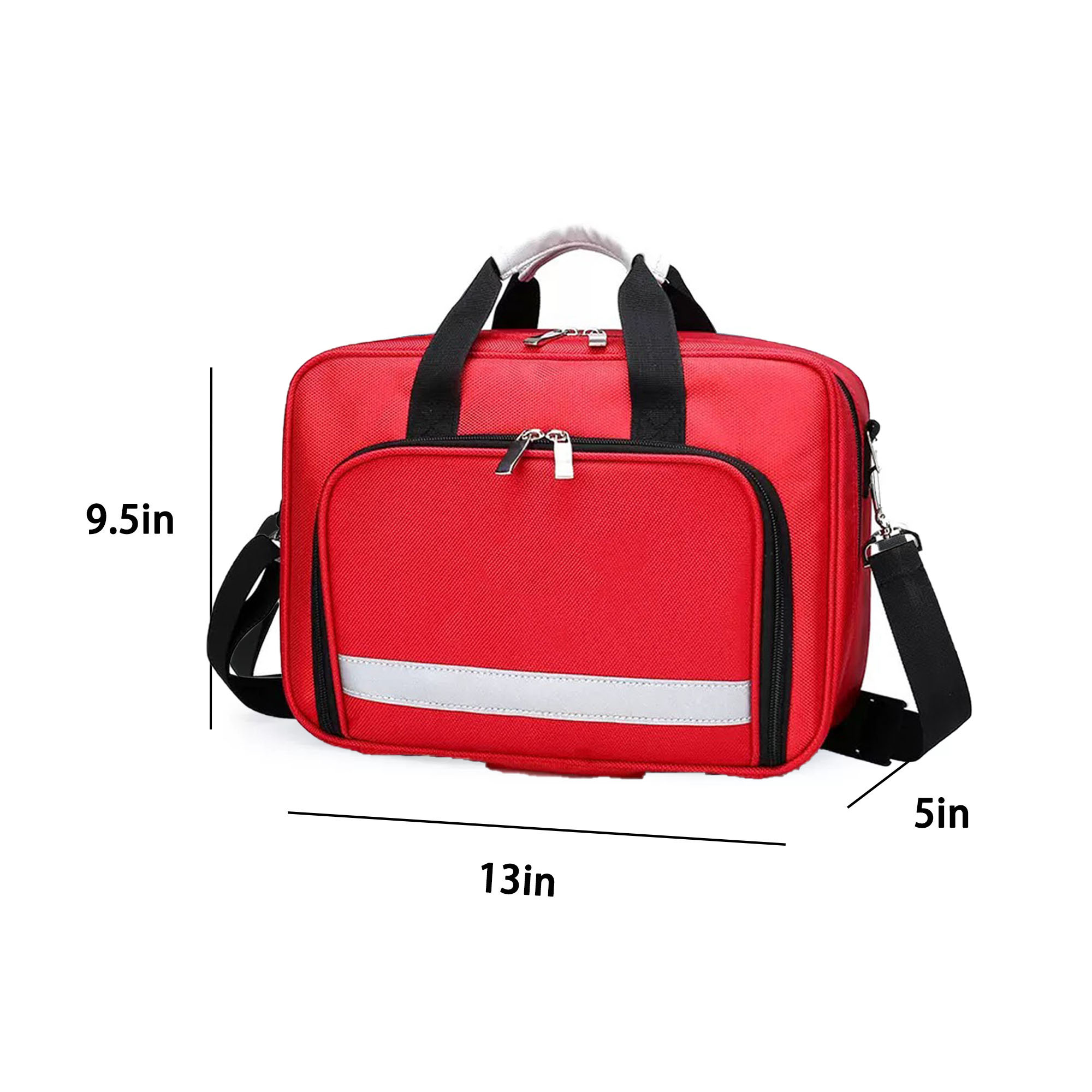Custom Emergency Medical Bag with Reflective Strip 3