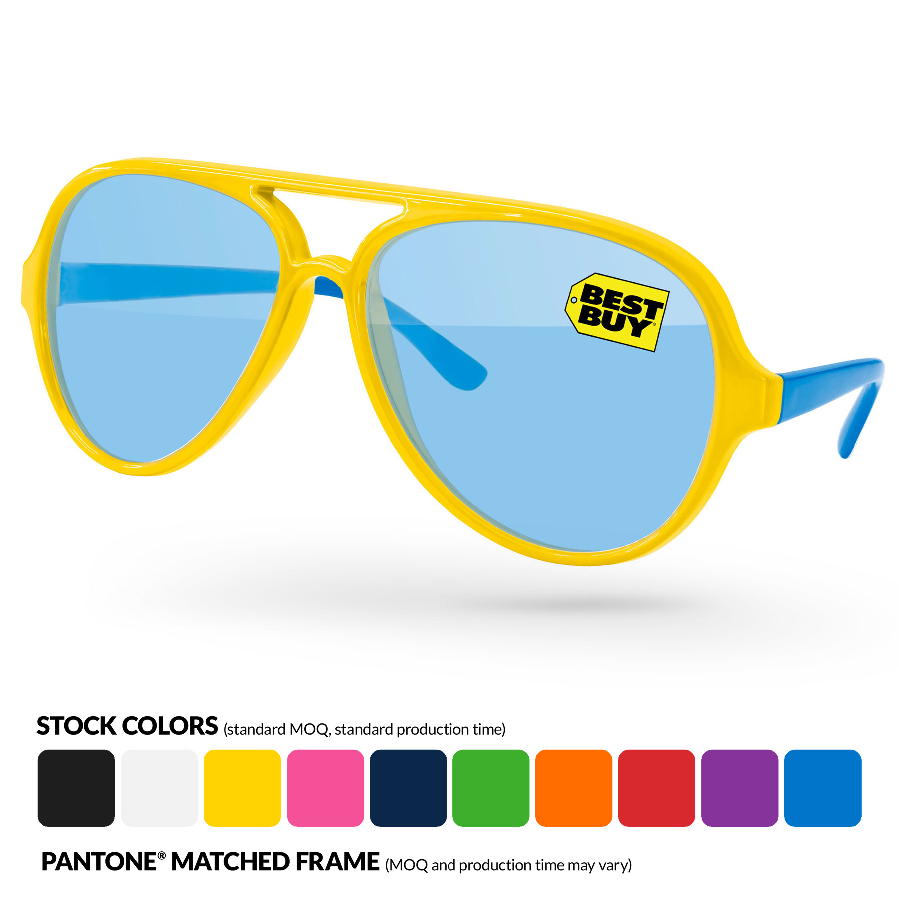 2-Tone Aviator Sport Sunglasses 3