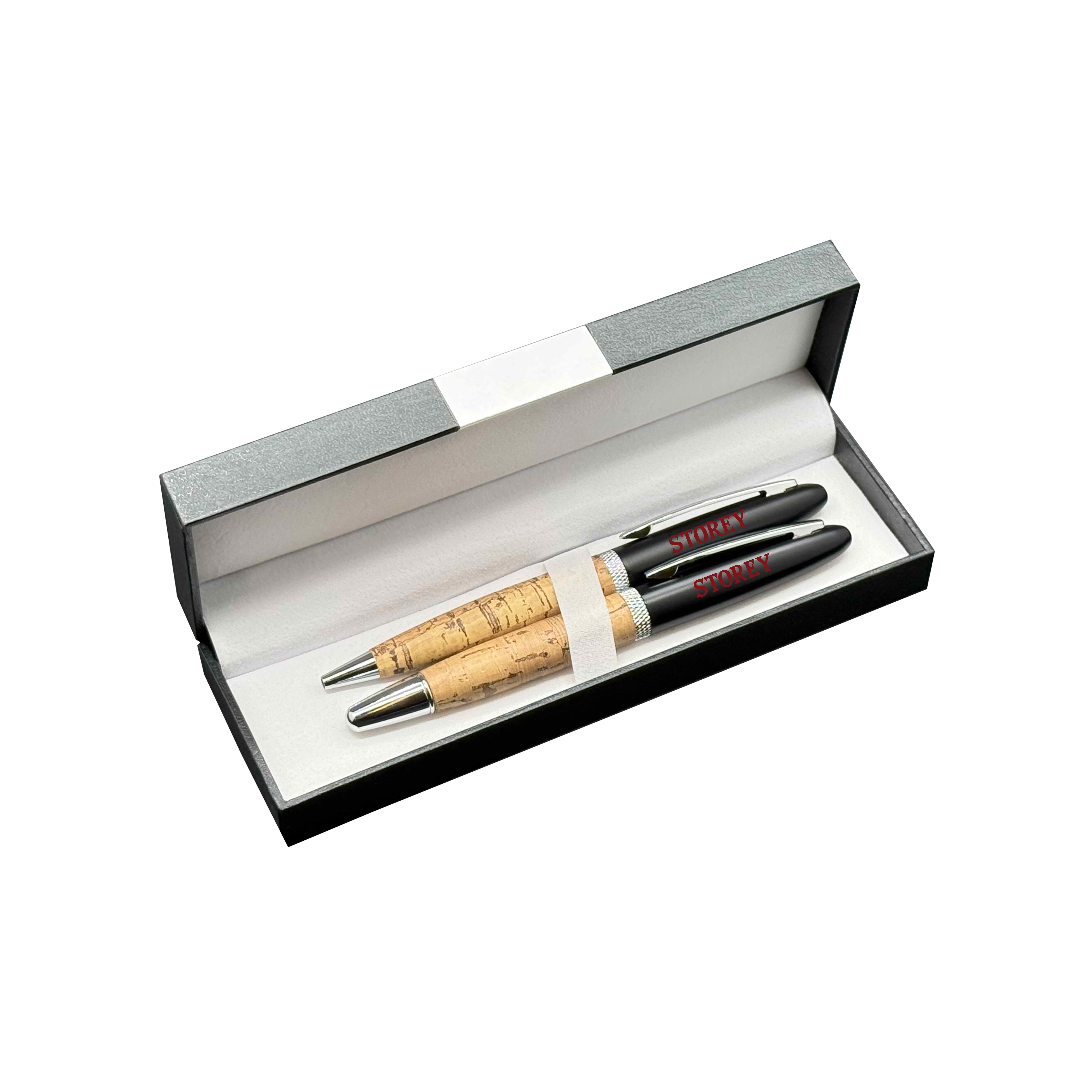 Deluxe Double Pen Set with Cork Pens 7