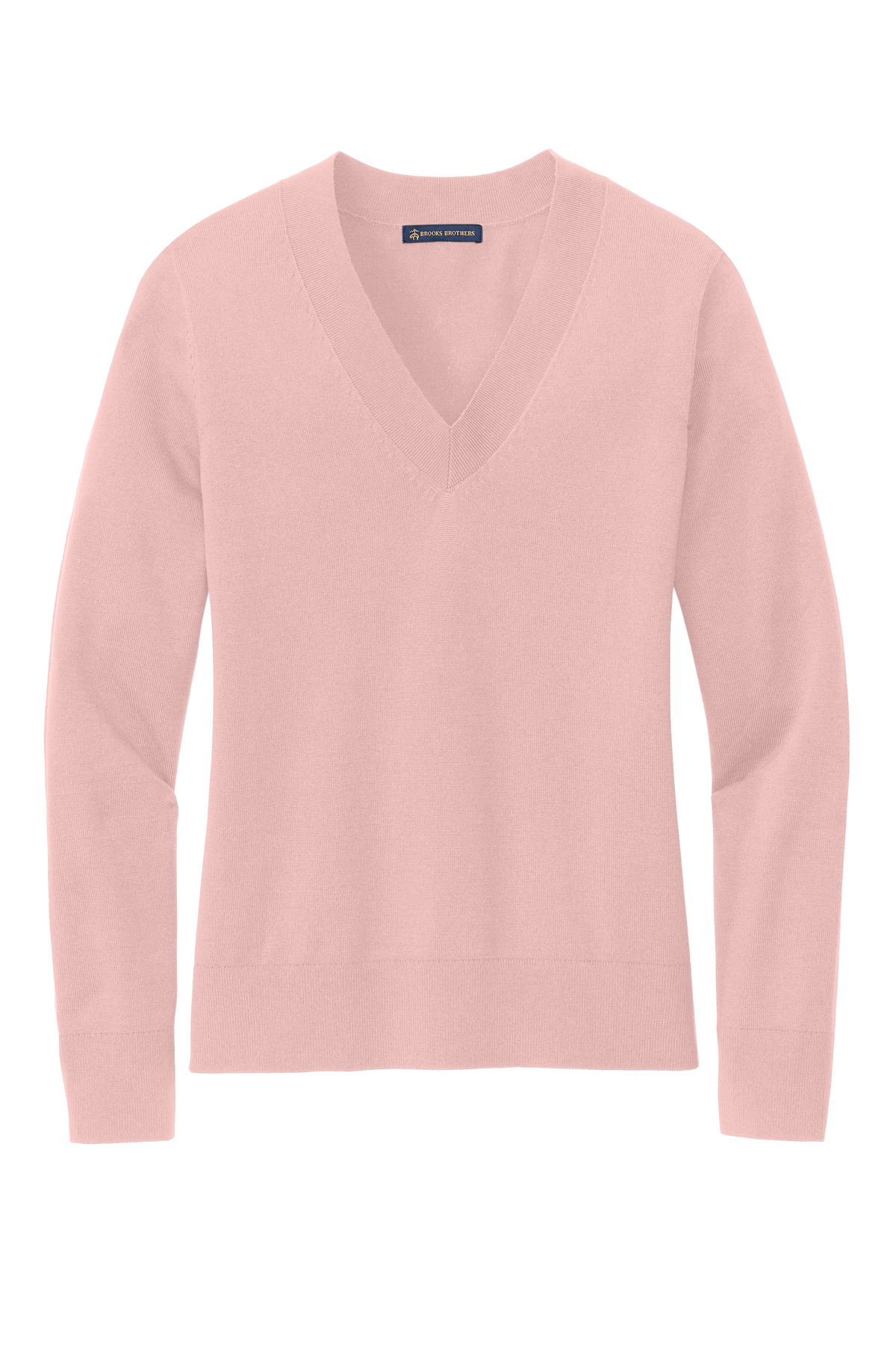 Brooks Brothers Women's Cotton Stretch V-Neck Sweater BB18401 36