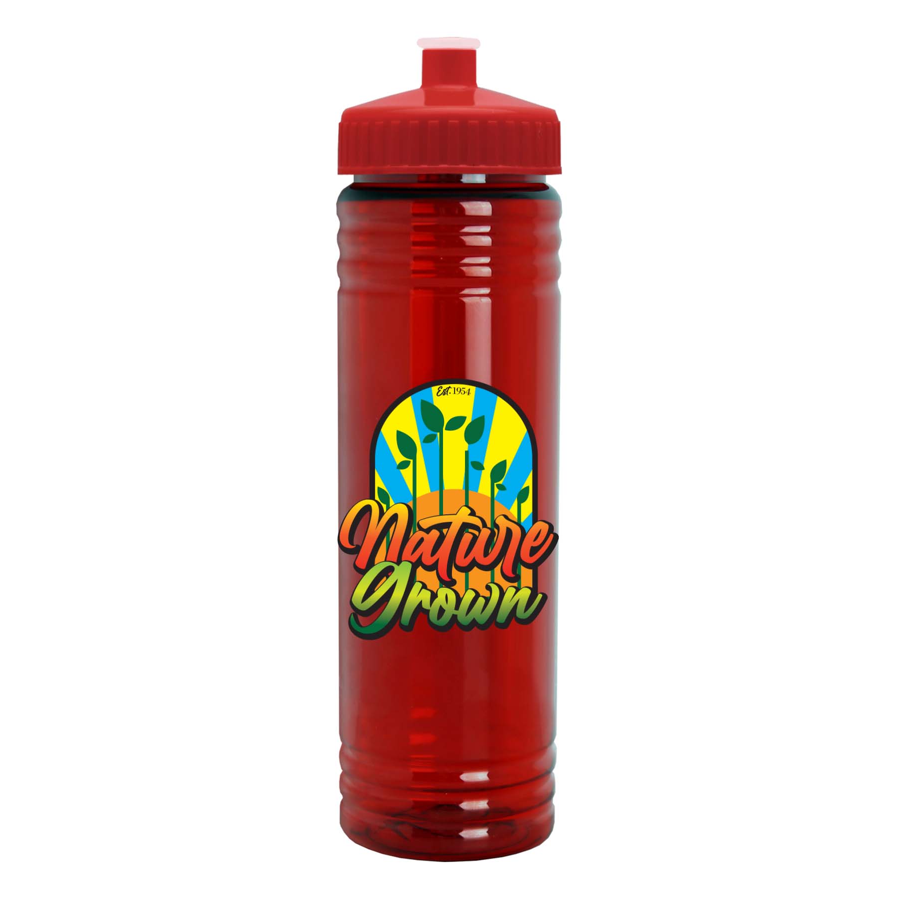 24 oz. Slim Fit UpCycle RPET Bottle with Push-Pull Digital 3