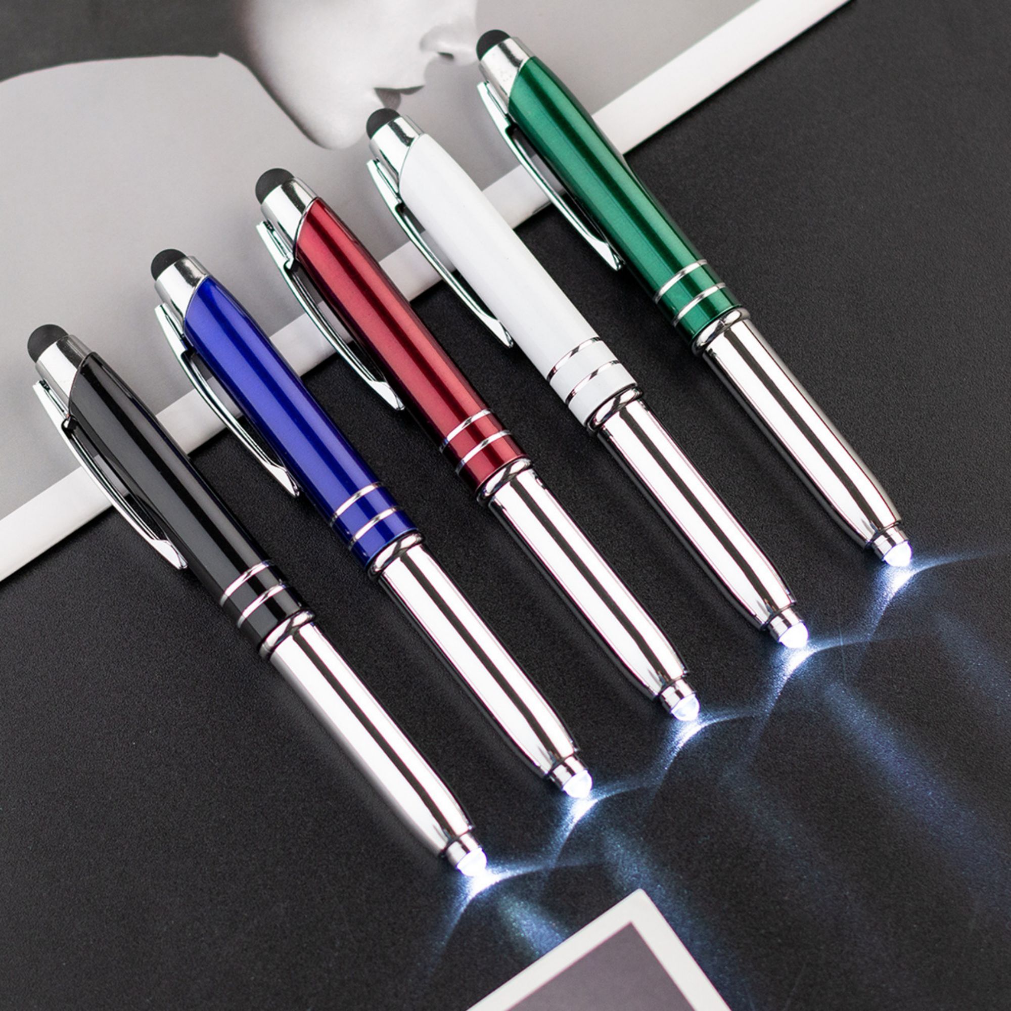 3-in-1 Multi-Function Capacitive Ballpoint Pen With LED Flashlight 5