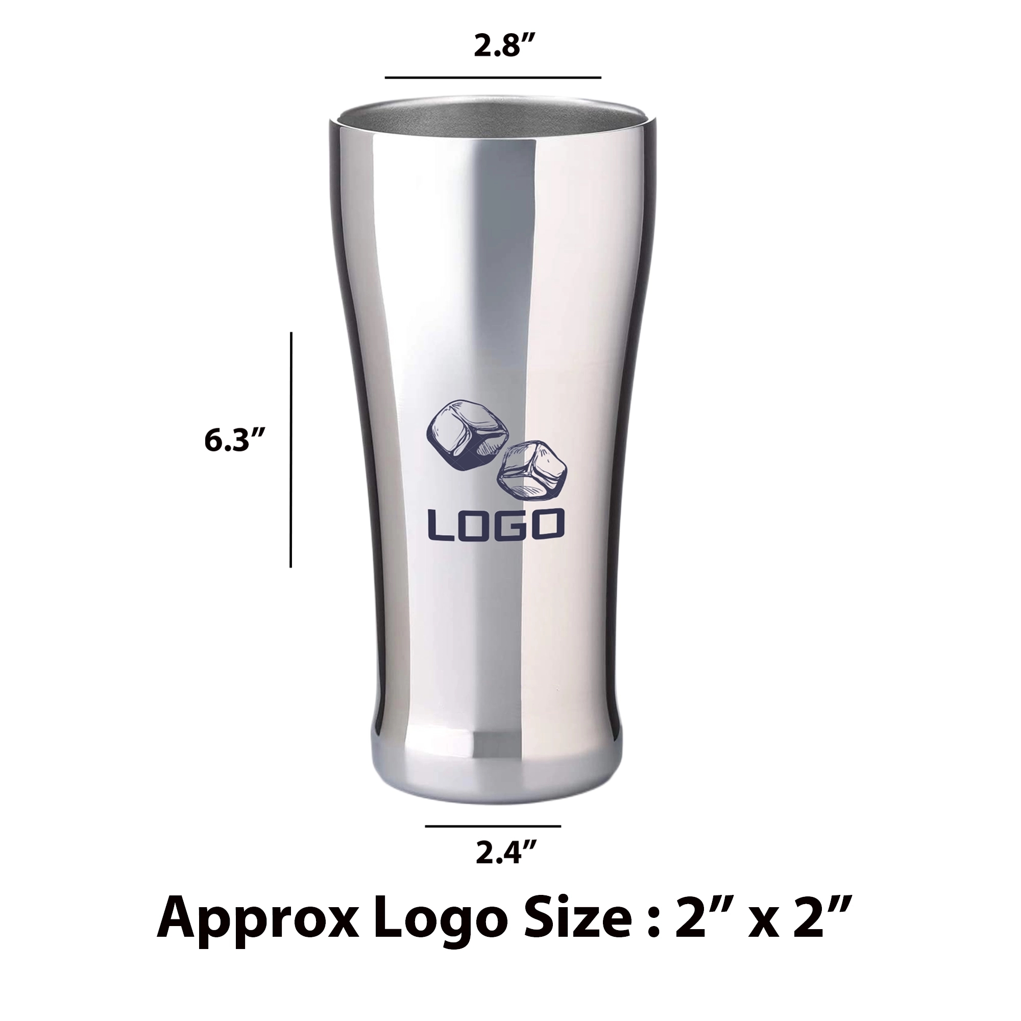 Double Walled Vacuum Insulated Pint Cup 2