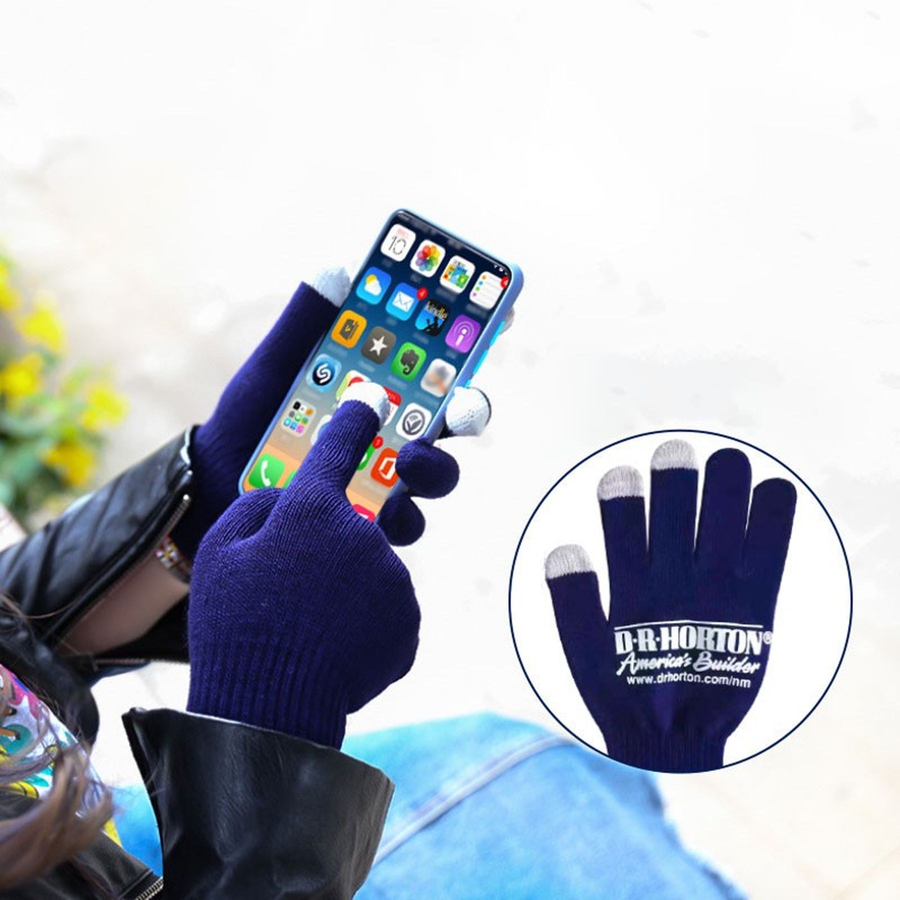 Unisex Knitted Touchscreen Gloves Stretch Texting Mittens 4