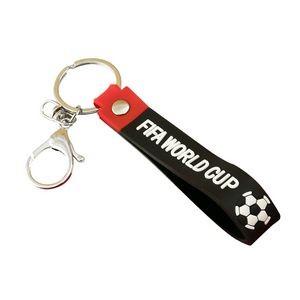 World Cup Football PVC Keychain With Key Ring Design 27