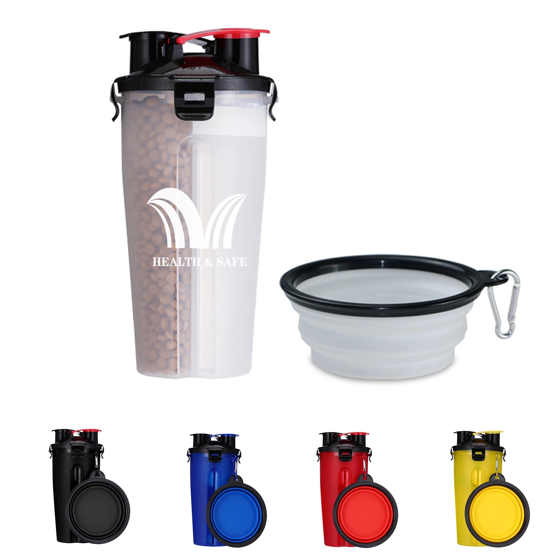 Portable Pet Food Container Water Bottle For Travelling 5