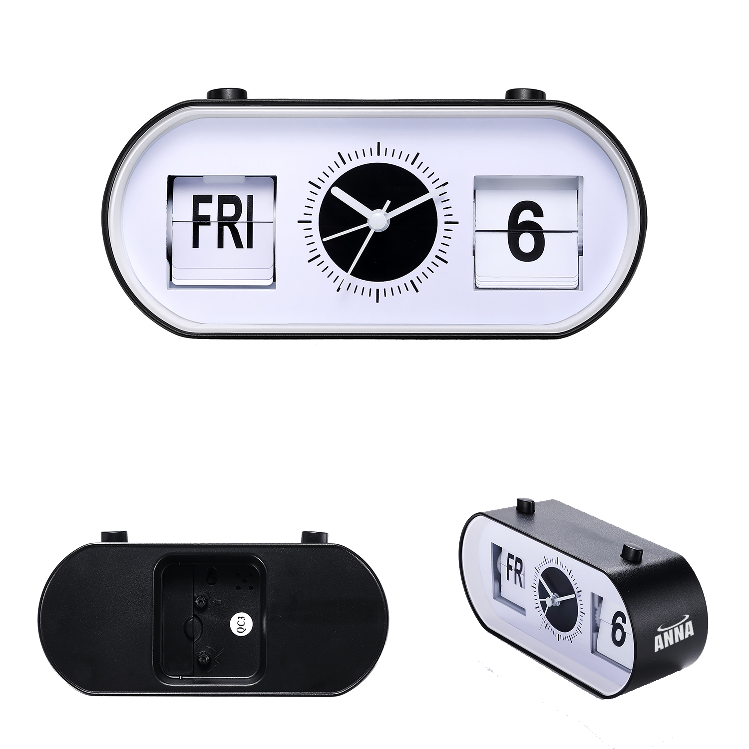 Manual Analog Flip Desk Table Alarm Clock 2