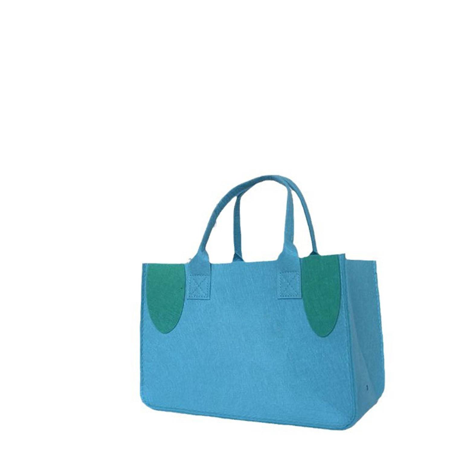 Simple and cute large capacity felt tote bag 1