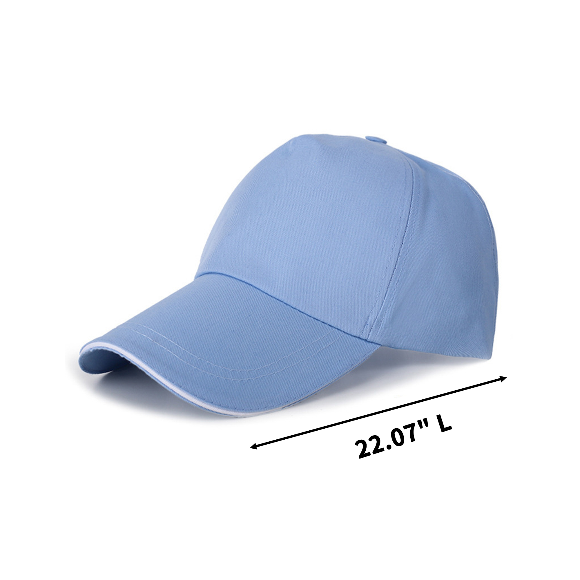 Polyester Cotton Baseball Cap 22.07" Circumference 14
