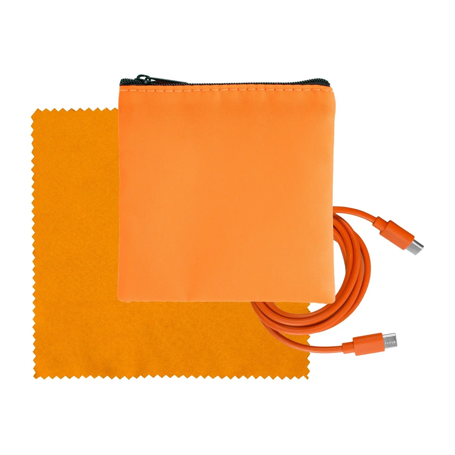 Colorful RPET C to C Cable & Cloth Set 1