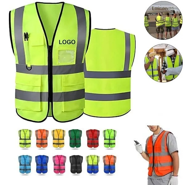 Class 2 Safety Vest With Extra Pockets 12