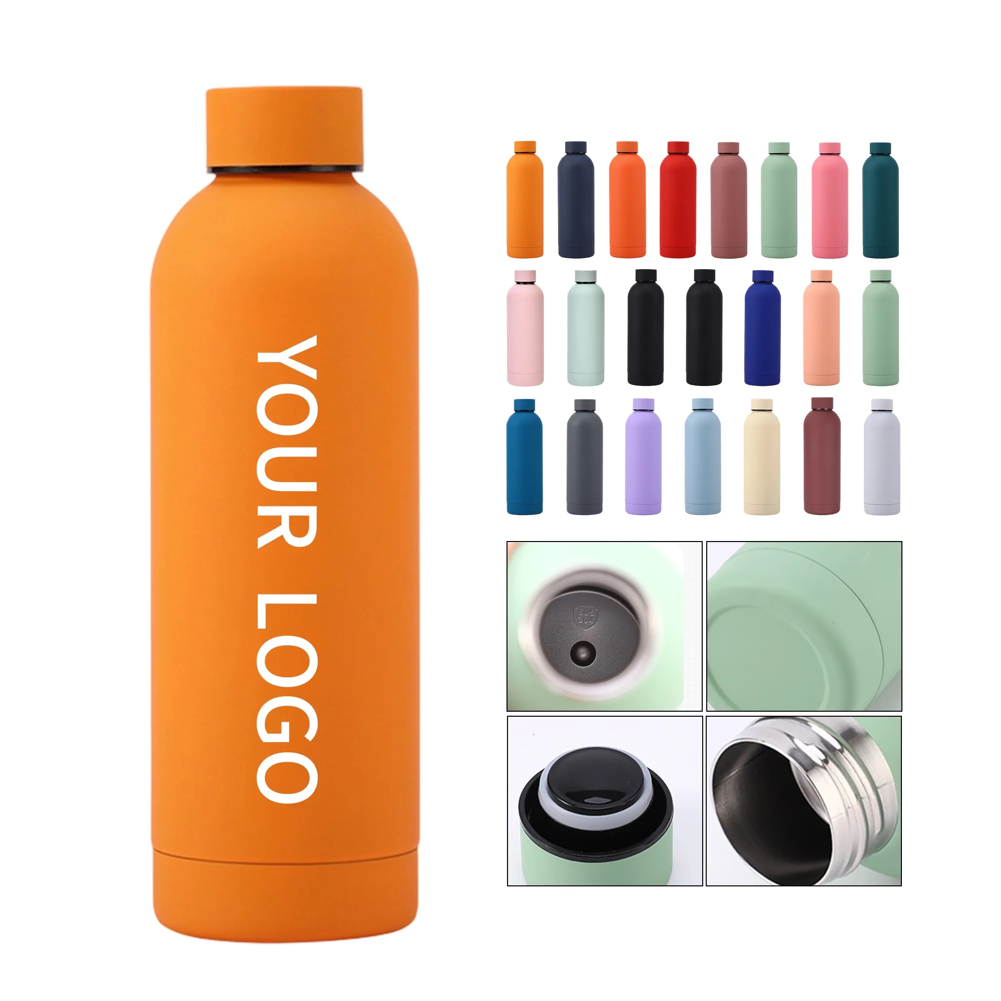 16 Oz Stainless Steel Vacuum Water Bottle 12