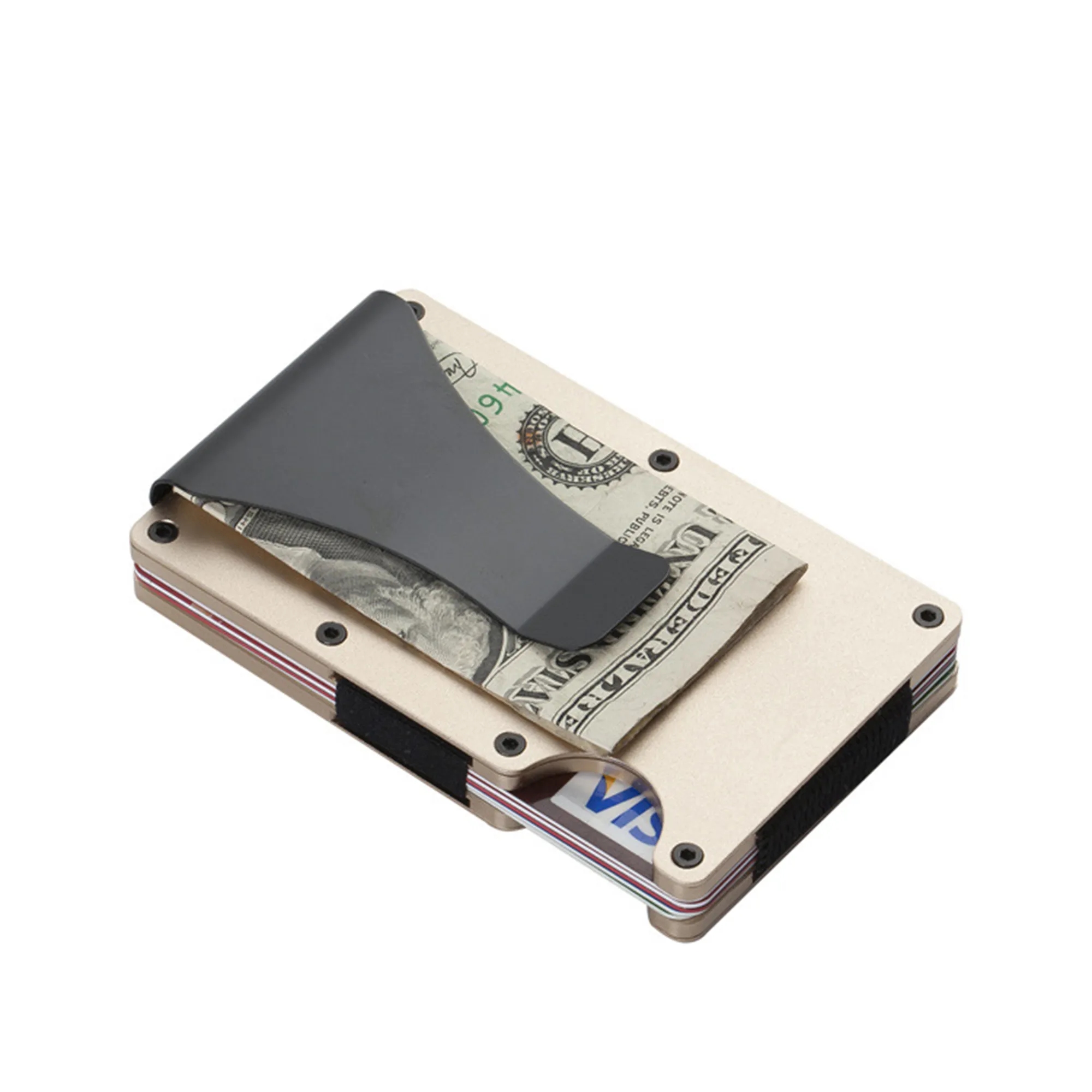 Aluminum Alloy Wallet RFID Blocking Anti-theft Card Holder 6