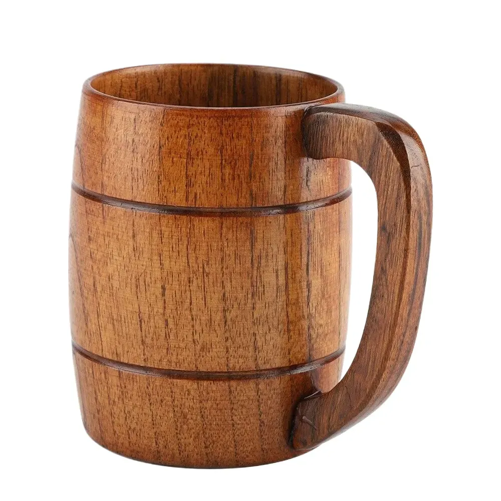 12 Oz. Wooden Beer Mug With Handle 5
