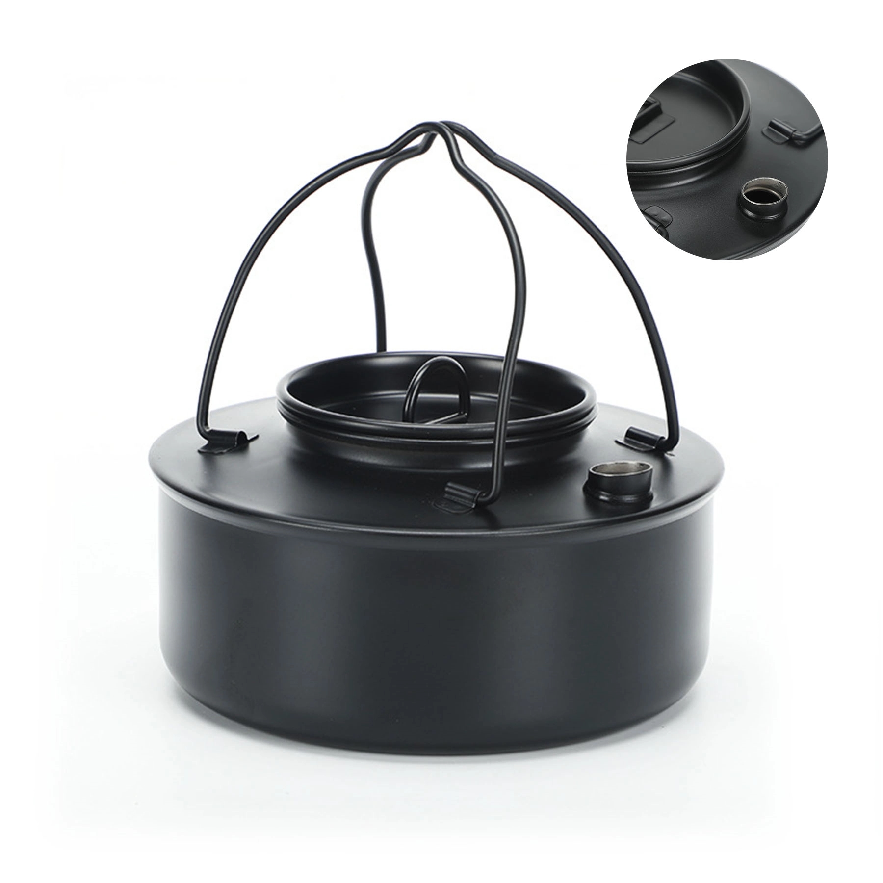 1.5L Stainless Steel Camping Kettle 2