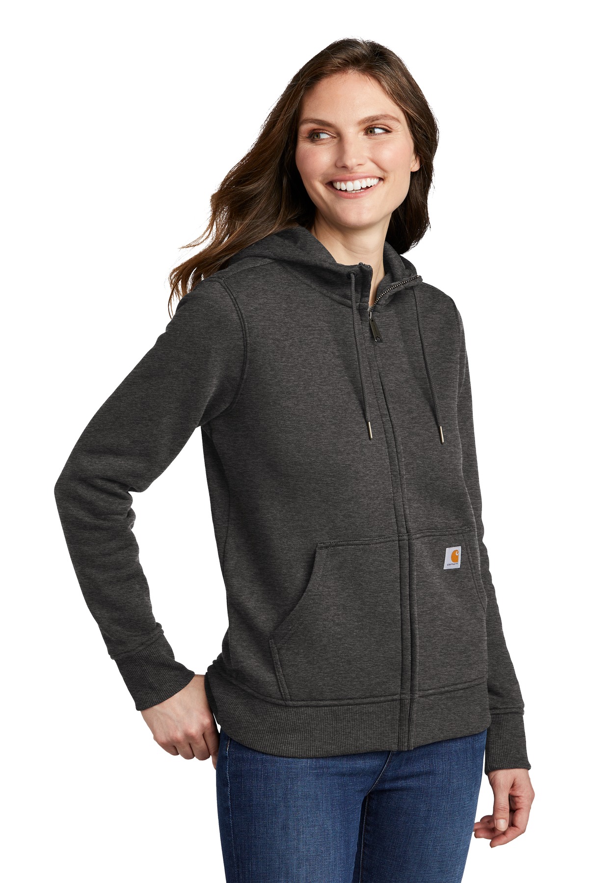 Carhartt Women's Clarksburg Full-Zip Hoodie CT102788, custom hoodie or sweatshirt with logo imprint 22